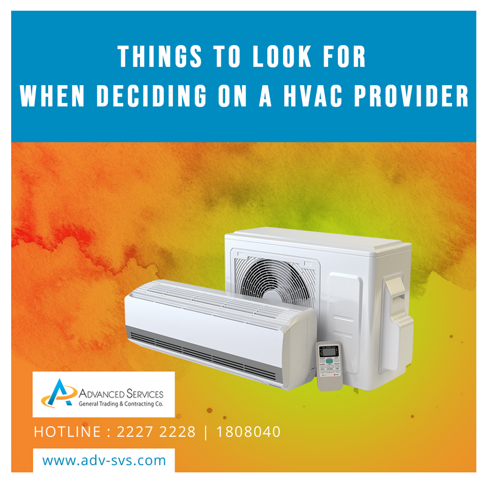 Things to look for when deciding on an HVAC provider